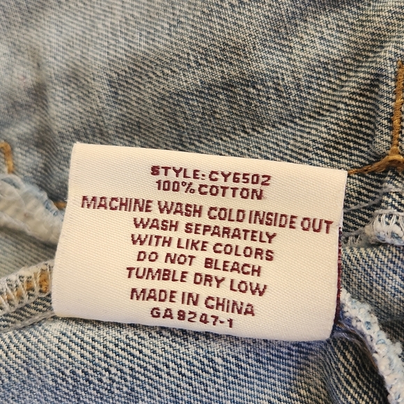 Chiqle Girls Junior Jean Blue Jacket Vest Sz L - Picture 12 of 13